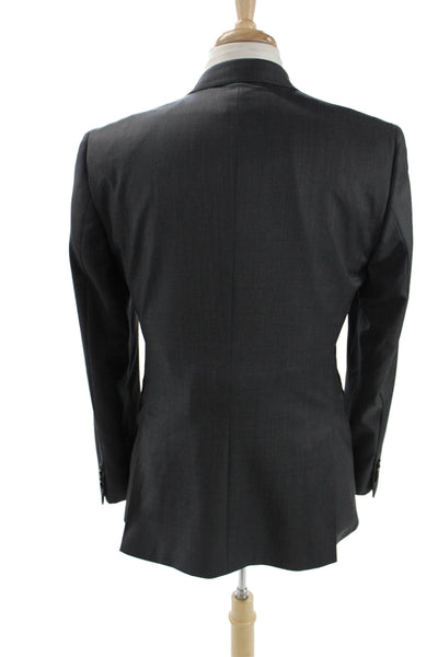 Ted Baker London Mens Suit Jacket Dark Gray Wool Button Size 40