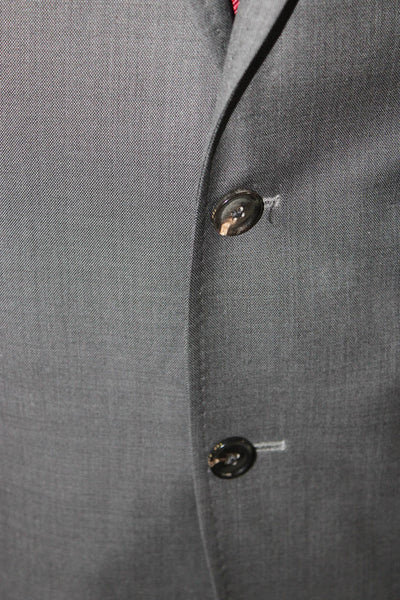 Ted Baker London Mens Suit Jacket Dark Gray Wool Button Size 40