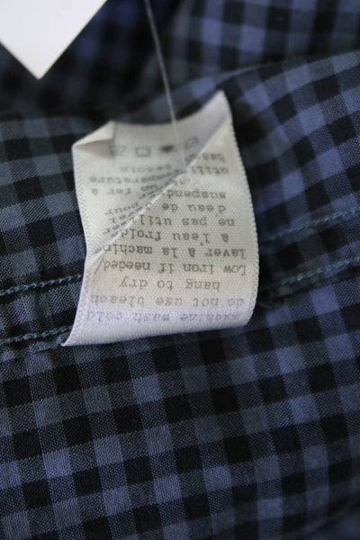 Rag & Bone Mens Plaid Button Down Shirt Blue Size Extra Extra Large