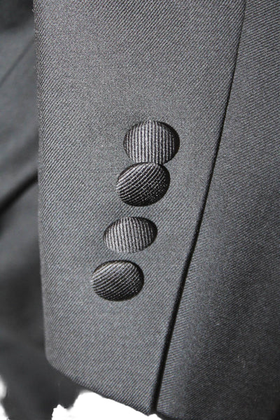 Samuelsohn Mens Black Tuxedo Wool Button Jacket Size 40