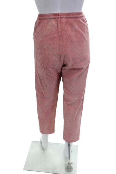 Madhappy Unisex Cropped Sweatpants Pink 100% Cotton Drawstring Size S