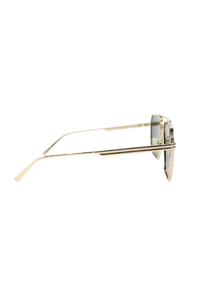 Sojos Womens Metal Frame Square Lens Sunglasses Gold SJ1161