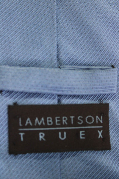 Lambertson Truex Mens Silk Wide Necktie Sky Blue
