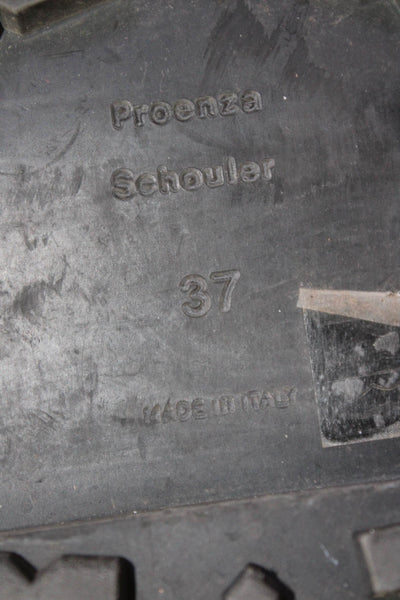 Proenza Schouler Womens Leather Ankle Boots Shoes Black Size 7