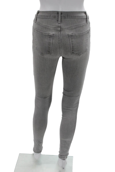 J Brand Womens Skinny Jegging Gray Mid Rise 30 Inseam Size 24