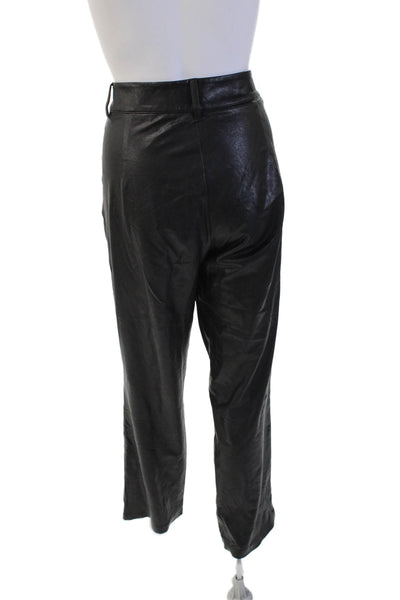 Commando Women Dress Pants Black Biker Zip Size M