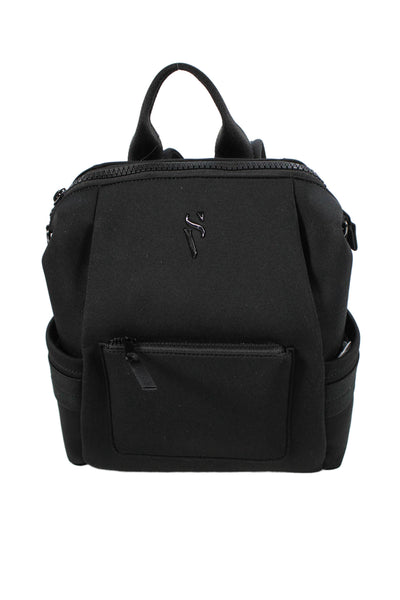 Simply Vera Vera Wang Womens Zip Around Back Pack Shoulder Handbag Black