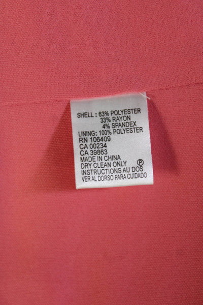 Tahari Womens Sheath Wrap Dress 3/4 Sleeve Pink Size 12