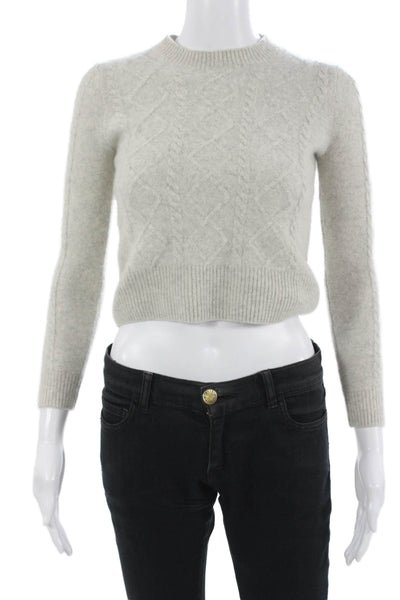 27 Miles Unisex Beige Cashmere Argyle Pullover Sweater Size XS