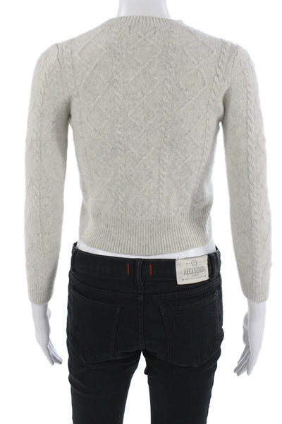 27 Miles Unisex Beige Cashmere Argyle Pullover Sweater Size XS