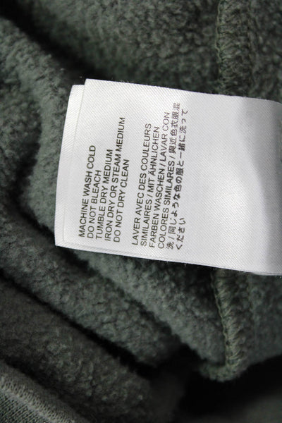 prAna Unisex Pullover Hoodie Green Drawstring Cotton Blend Long Sleeve Size M