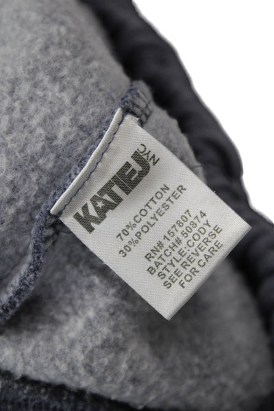 Katie J Unisex Dark Gray Drawstring Sweatpants 70% Cotton 30% Polyester Size M