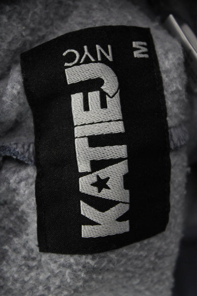 Katie J Unisex Dark Gray Drawstring Sweatpants 70% Cotton 30% Polyester Size M