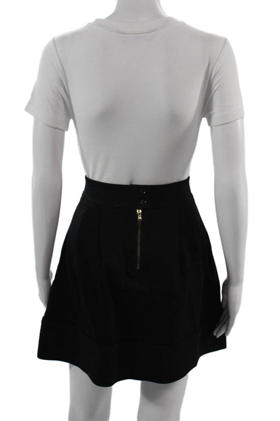 Marc By Marc Jacobs Women A-Line Skater Mini Skirt Black Size S