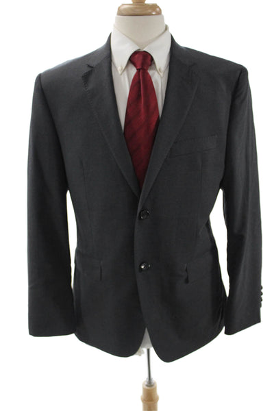 Lauren Ralph Lauren Mens Dark Gray 100% Wool Suit Jacket Size 40
