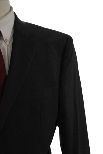 Lauren Ralph Lauren Mens Dark Gray 100% Wool Suit Jacket Size 40