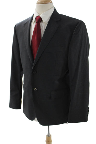 Lauren Ralph Lauren Mens Dark Gray 100% Wool Suit Jacket Size 40