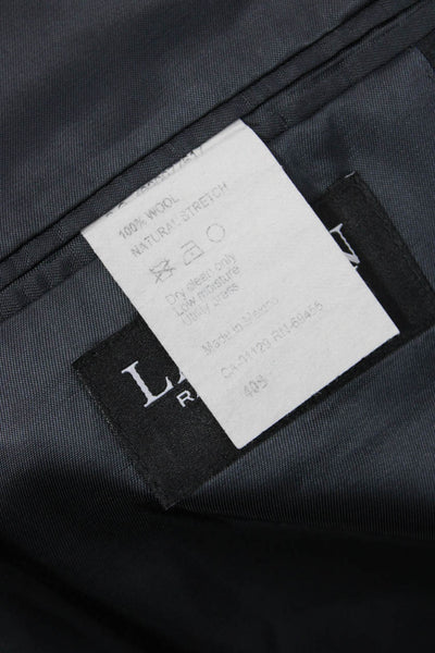 Lauren Ralph Lauren Mens Dark Gray 100% Wool Suit Jacket Size 40