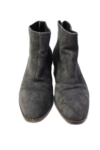 Rag & Bone Womens Suede Ankle Boots Heels Gray Size 38 8