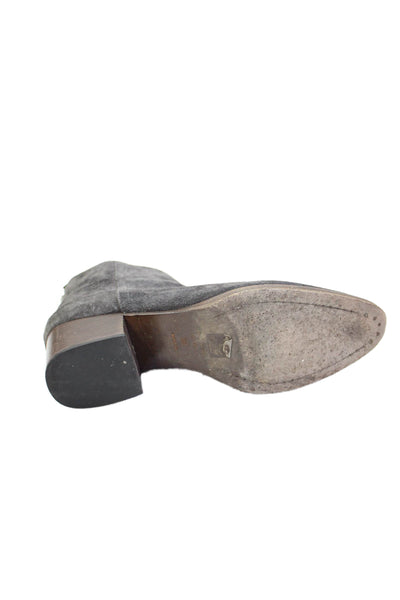 Rag & Bone Womens Suede Ankle Boots Heels Gray Size 38 8