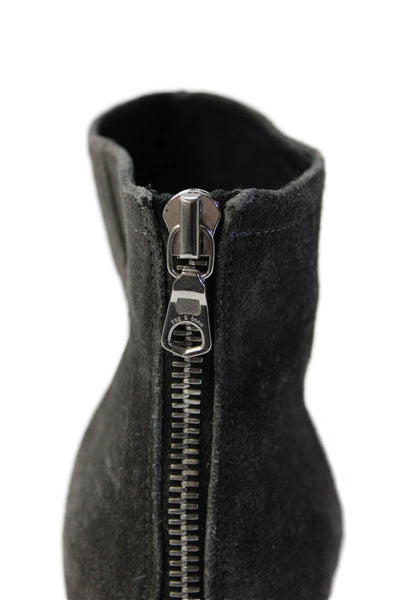 Rag & Bone Womens Suede Ankle Boots Heels Gray Size 38 8