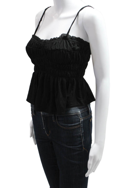Sunday In Brooklyn Women Camisole Black Solid Bohemian Size M