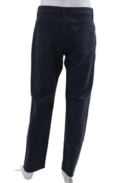 Brooks Brothers Men Chinos Dark Blue Cotton Stretch Size 35