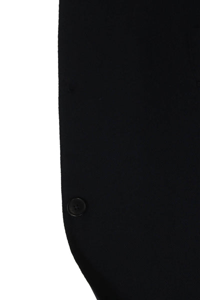 Ermenegildo Zegna Men Dark Blue 100% Wool Suit Jacket Size 54