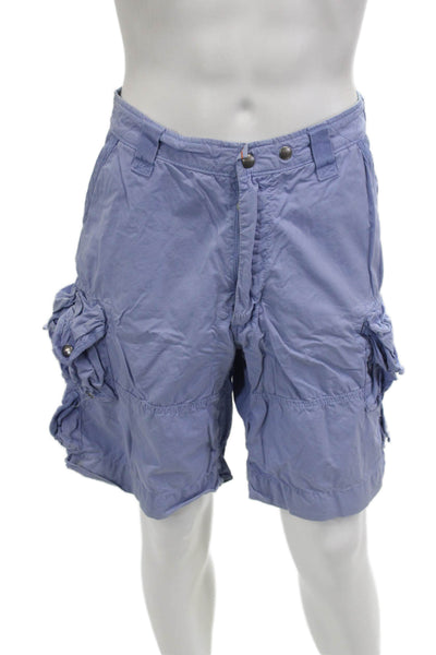 Polo Ralph Lauren Mens Cargo Shorts Light Blue 100% Cotton Size 34