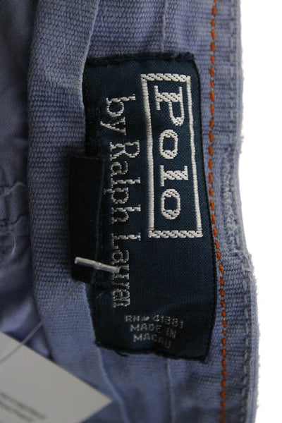Polo Ralph Lauren Mens Cargo Shorts Light Blue 100% Cotton Size 34