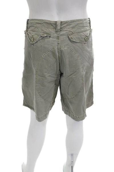 Polo Ralph Lauren Mens Cargo Shorts Gray Cotton Size 33
