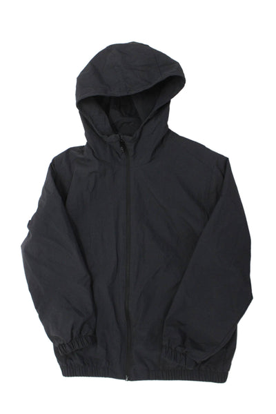 Zara Childrens Boys Full Zipper Hooded Rain Jacket Grey Size 13-14