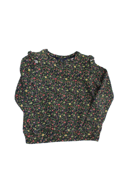Polo Ralph Lauren Childrens Girls Floral Print Sweater Multi Colored Size 16