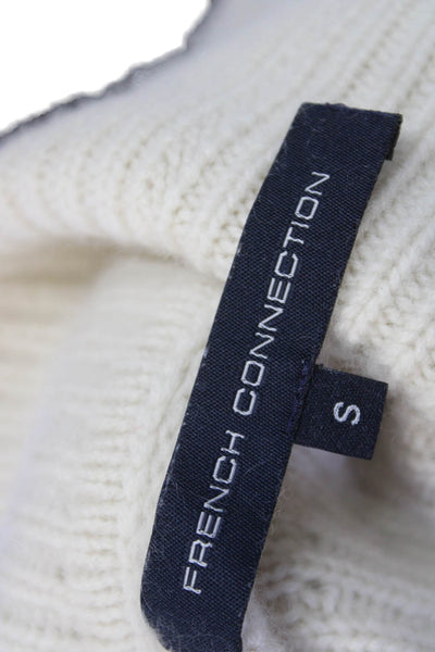 French Connection Unisex Beige Turtleneck Pullover Sweater Size S