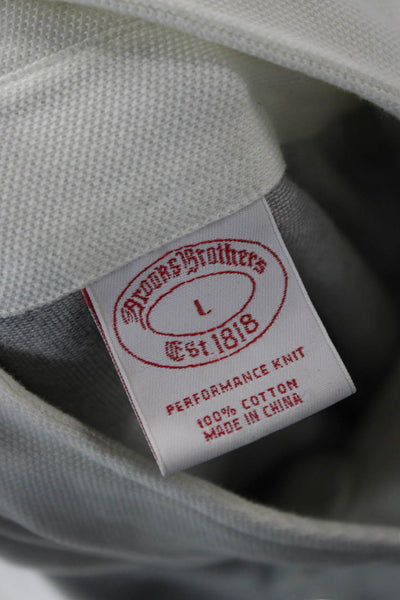 Brooks Brothers Mens Long Sleeves Button Down Shirt Grey Size Large