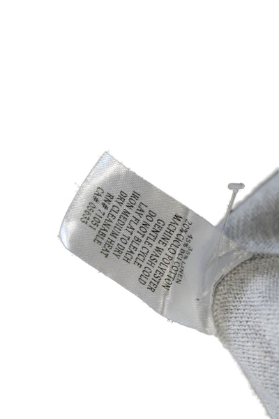 SWTR Unisex Cardigan Gray V-Neck Button Long Sleeve Cotton Linen Size M