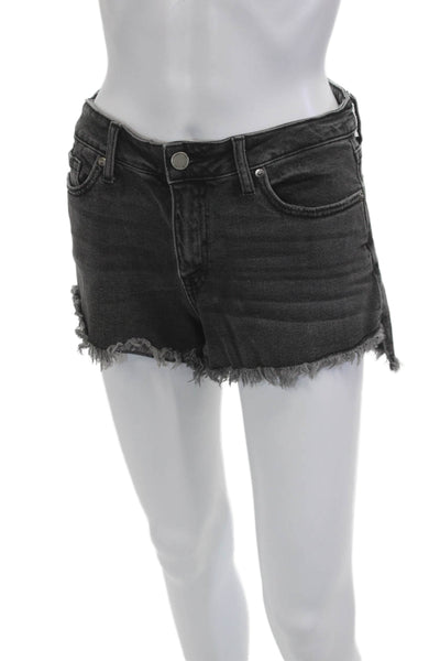 JBD Unisex Dark Gray Grunge Solid Shorts Size M