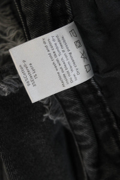 JBD Unisex Dark Gray Grunge Solid Shorts Size M