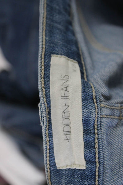 Hidden Jeans Women Boyfriend Cropped High Waist Blue Jeans Size 29