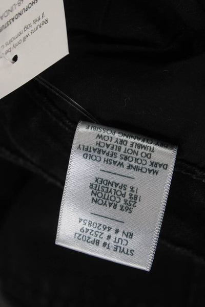 Just Black Denim Womens Ankle Skinny High Waist Black Jeans Size 29