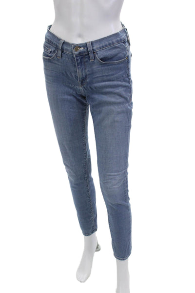 Frame Women Ankle Skinny Jeans Blue Mid Rise Size 28