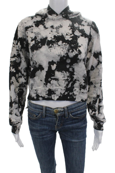Cotton Citizen Womens Pullover Hoodie Black Cotton Long Sleeve Grunge Size XS