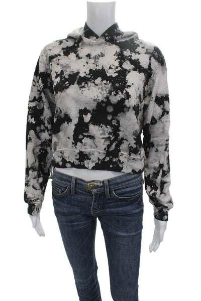 Cotton Citizen Womens Pullover Hoodie Black Cotton Long Sleeve Grunge Size XS