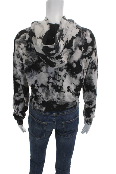 Cotton Citizen Womens Pullover Hoodie Black Cotton Long Sleeve Grunge Size XS
