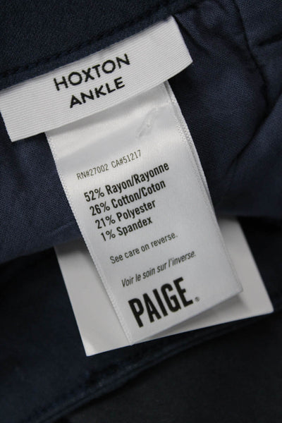 Paige Womens Black Ankle Jegging Button Size 28