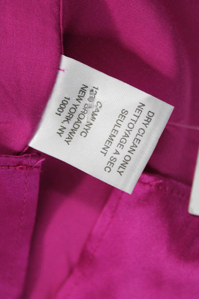 Cami NYC Women Camisole Pink Silk V-Neck Solid Sleeveless Size XS