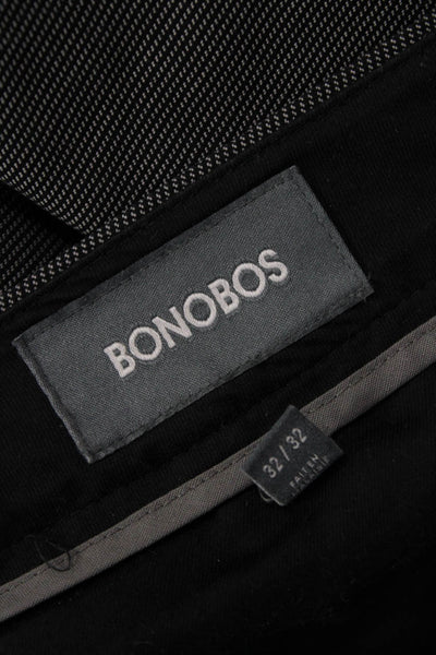 Bonobos Men Dress Pants Dark Gray 97% Cotton 3% Spandex Size 32