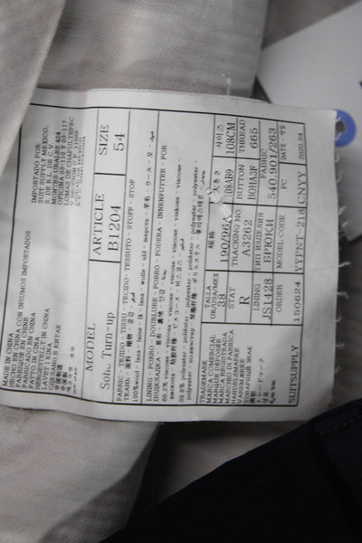 Suit Supply Mens Dress Pants Dark Blue Big & Tall Size 34
