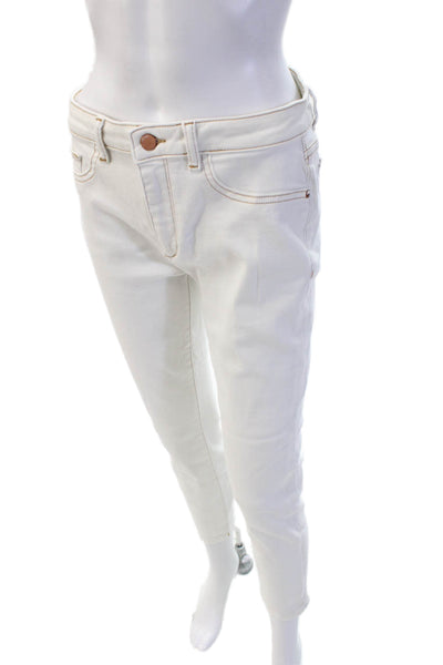 DL1961 Womens Ankle Jeggings White High Rise Size 29