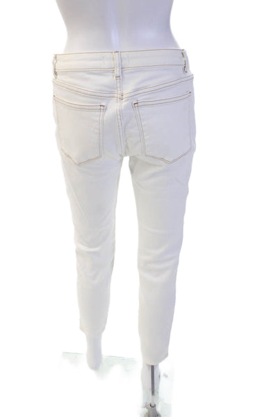 DL1961 Womens Ankle Jeggings White High Rise Size 29